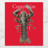 Fresh Maine Hummer Thunder_Cove Weinetikett (Einzelnes Label)