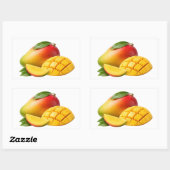 Fresh Mango Whole and Sliced Sticker (Blatt)