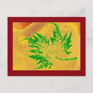 "Fresh Maple Leaf #4" Landstrassen Postkarte