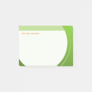 Fresh Metallic Geometric any Text and Color Post-it Klebezettel