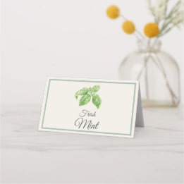 Fresh Mint Mimosa Bar Table Cards Platzkarte