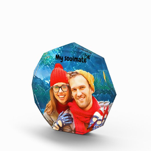 fresh modern personalized design red hearts fotoblock (Rechts)