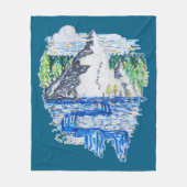 Fresh Mountain Fleecedecke (Vorderseite)