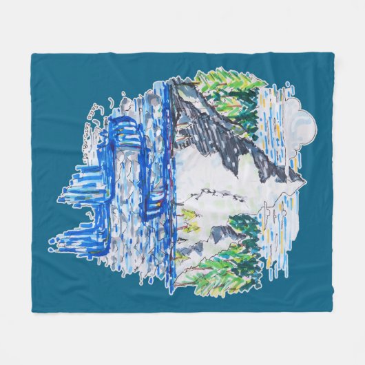 Fresh Mountain Fleecedecke (Vorderseite (Horizontal))