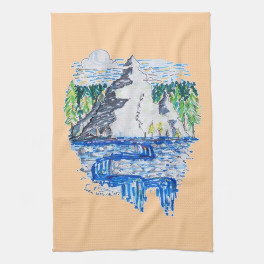 Fresh Mountain Geschirrtuch (Vertikal)