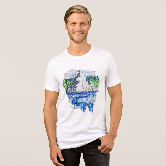 Fresh Mountain Tri-Blend Shirt (Vorderseite voll)