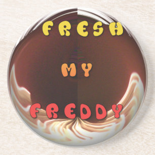 Fresh My Freddy Art Print Sandstein Untersetzer