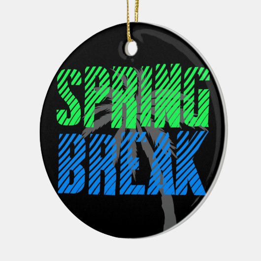 Fresh Neon Spring Break Keramikornament (Links)
