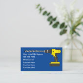 Fresh New Handyman Business Card Template Visitenkarte (Stehend Vorderseite)