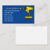 Fresh New Handyman Business Card Template Visitenkarte (Vorne/Hinten)