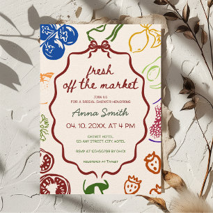 Fresh off Market Ästhetische Farm Brautparty Einladung