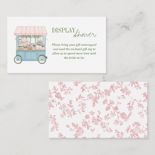 Fresh off Market Bauern Display Brautparty Begleitkarte (Vorne/Hinten)