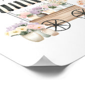 Fresh off Market Bloral Brautparty Willkommen Poster (Ecke)