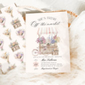 Fresh off Market Blume Cart Brautparty Einladung
