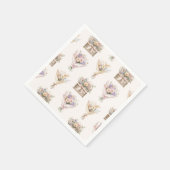 Fresh off Market Bouquet Brautparty Serviette (Ecke)