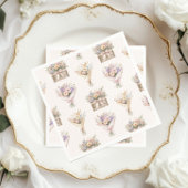 Fresh off Market Bouquet Brautparty Serviette