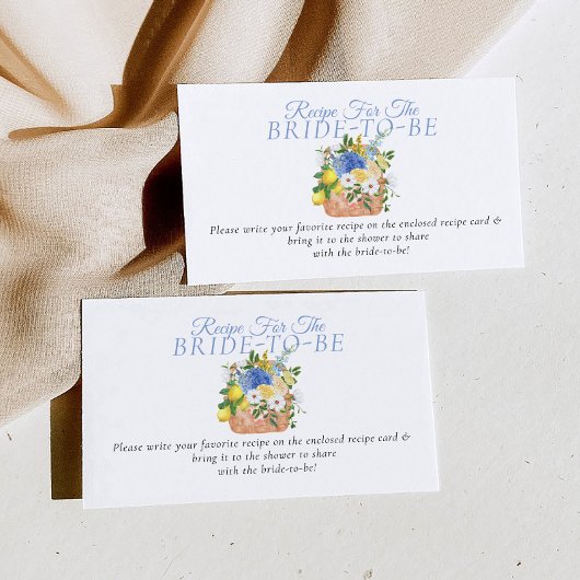 Fresh off Market Brautparty Aktie ein Rezept Begleitkarte