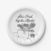 Fresh off Market Brautparty, Bauer Market Pappteller (Vorderseite)