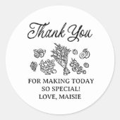 Fresh off Market Brautparty, Bauer Market Runder Aufkleber (Vorderseite)