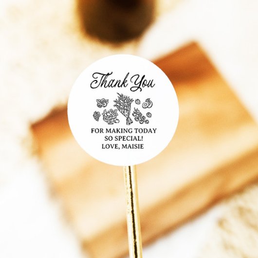 Fresh off Market Brautparty, Bauer Market Runder Aufkleber