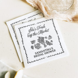 Fresh off Market Brautparty, Bauer Market Serviette