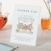 Fresh off Market Brautparty Blume Bar Sockelschild (In Situ)