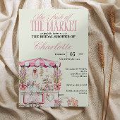 Fresh off Market Brautparty Blumenschick Einladung