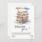 Fresh off Market Brautparty Dankeskarte (Vorne/Hinten)