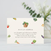 Fresh off Market Brautparty Display Dusche Begleitkarte (Stehend Vorderseite)