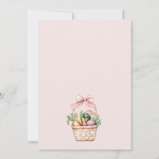 Fresh off Market Brautparty Einladung (Rückseite)