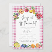 Fresh off Market Brautparty Einladung (Vorderseite)