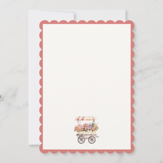 Fresh off Market Brautparty Einladung (Rückseite)