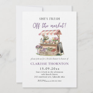 Fresh off Market Brautparty Einladung