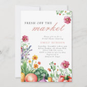 Fresh off Market Brautparty Einladung (Vorderseite)