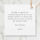 Fresh off Market Brautparty Geschenkanhänger (Rückseite)