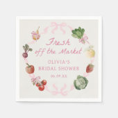 Fresh off Market Brautparty Napkins Serviette (Vorderseite)
