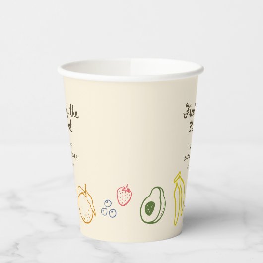 Fresh off Market Brautparty Pappbecher (Links)