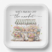 Fresh off Market Brautparty Pappteller (Vorderseite)