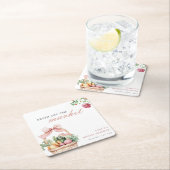 Fresh off Market Brautparty Rechteckiger Pappuntersetzer (Vor Ort)