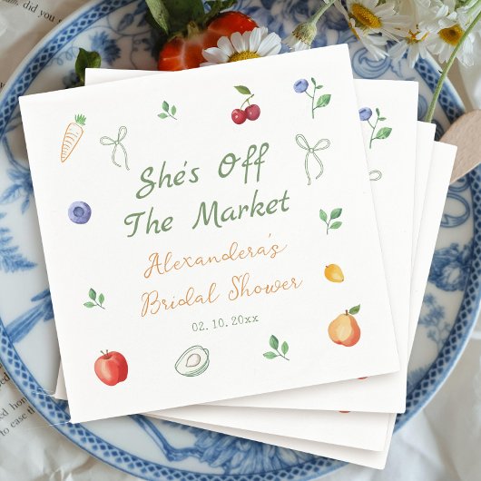 Fresh off Market Brautparty Serviette