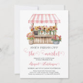 Fresh off Market Bridal Dusche Einladung (Vorderseite)