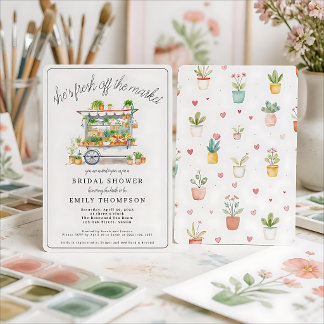 Fresh off Market Bridal Dusche Einladung