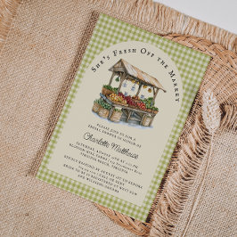 Fresh off Market Bridal Dusche Einladung