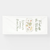 Fresh Off Market Bridal Shower Banner, Rustic Gard Banner (Horizontal)