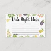 Fresh off Market Date Night Ideas Bridal Begleitkarte (Vorderseite)