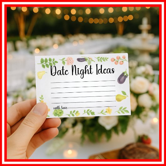 Fresh off Market Date Night Ideas Bridal Begleitkarte