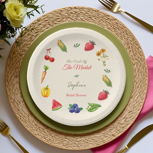 Fresh off Market Farm Brautparty Pappteller