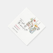 Fresh off Market Floral Jar Brautparty Serviette (Ecke)