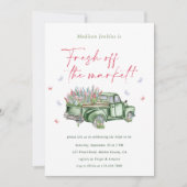 Fresh off Market Floral Truck Brautparty Einladung (Vorderseite)