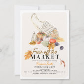 Fresh off Market French Bag Fall Brautparty Einladung (Vorderseite)